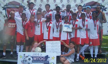Under 14 Dorchester Youth Soccer champs